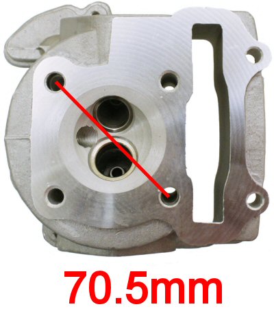 Universal Parts 47mm QMB139 Non Emissions Cylinder Head