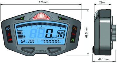 Koso DB-03R Multifunction Plug & Play - Honda Grom