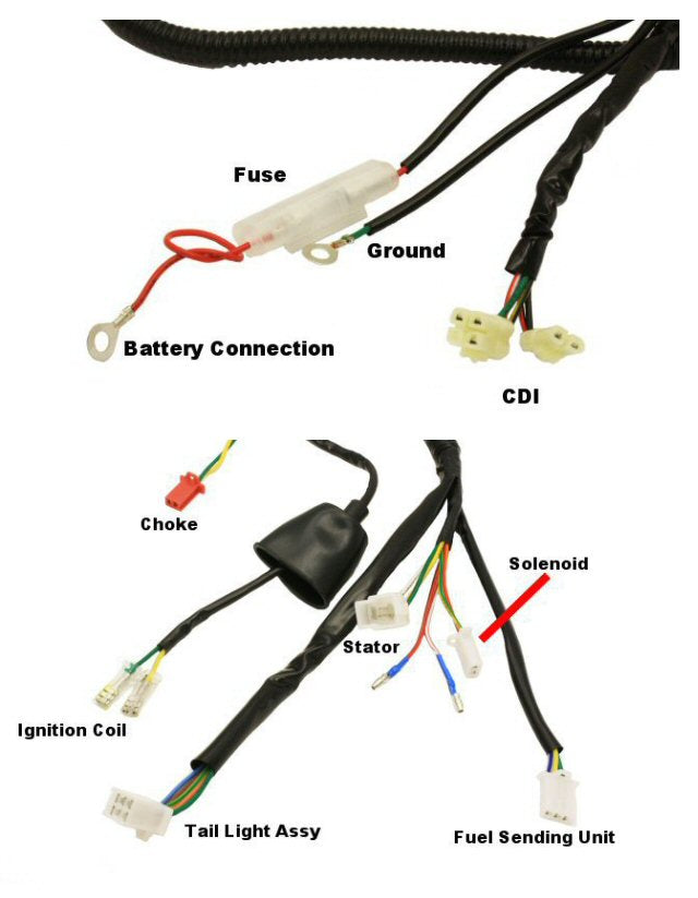 Universal Parts Wiring Harness - QMB139