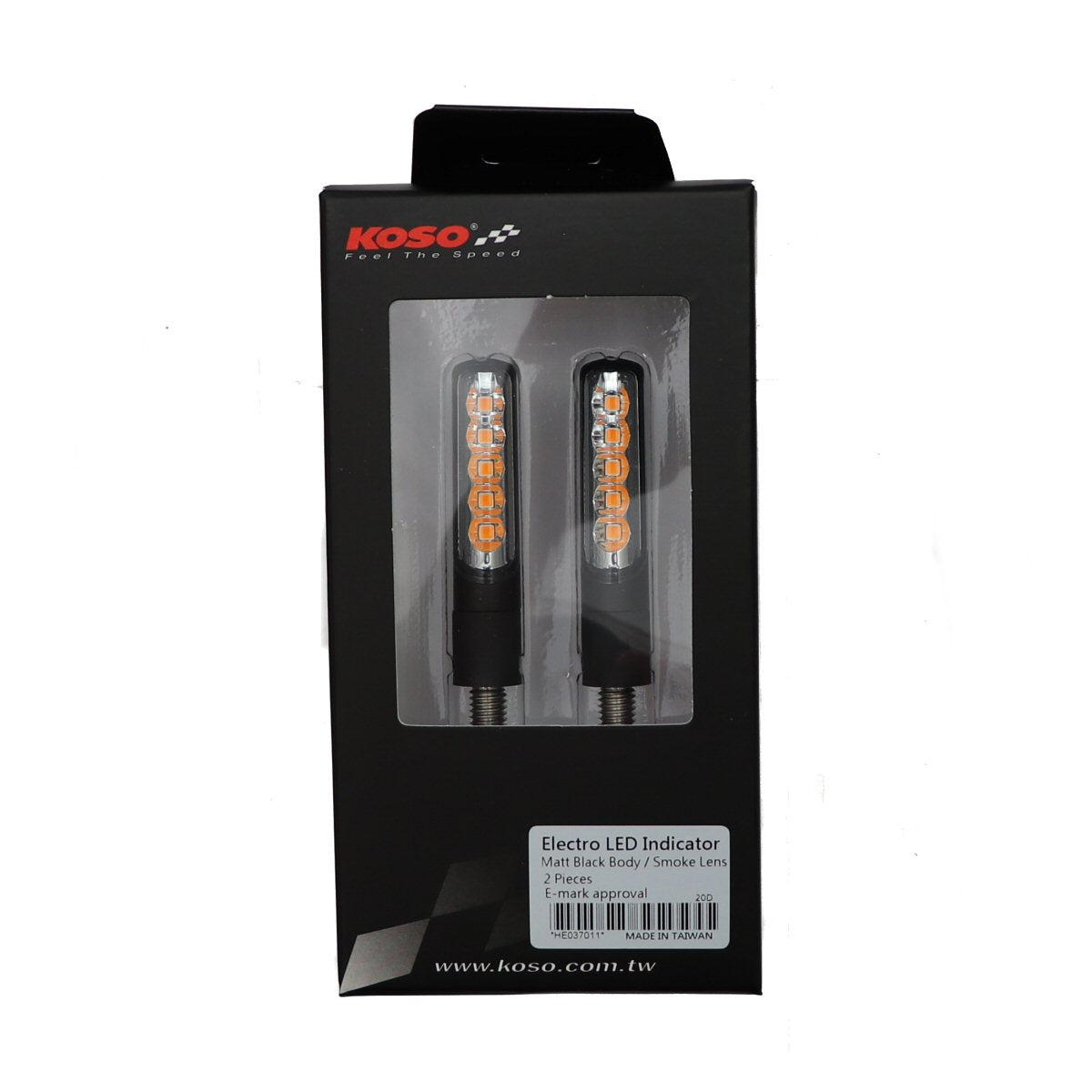 Koso Electro LED Turn Signals - Smoke