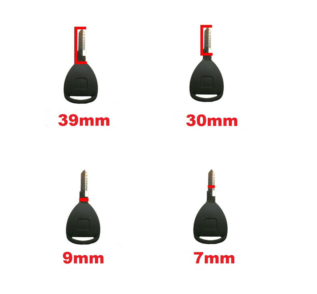 Universal Parts Key Blank Set for QMB139 50cc Scooters